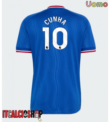 Manchester United Matheus Cunha #10 Seconda Maglia 2026-27 Manica Corta Manchester United Matheus Cunha #10 Seconda Maglia 2026-27 Manica Corta